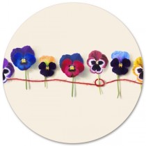 Buy the Jamida Michael Angove Pansy Round Placemat online at smithsofloughton.com
