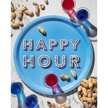 Buy the Jamida Word Collection Happy Hour Blue Tray online at smithsofloughton.com