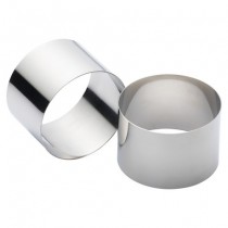 Buy the Kitchen Craft Stainless Steel Extra Deep Cooking Rings 9 X3.5CM online at smithsofloughton.com 