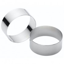 Buy the Kitchen Craft Stainless Steel Large Cooking Rings 9 X 6CM online at smithsofloughton.com