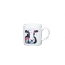 Buy the KitchenCraft 80ml Porcelain Watercolour Cow Espresso Cup online at smithsofloughton.com