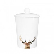 Buy the Little Weavers Art Gold Majestic Stag Storage Canister online at smithsofloughton.com