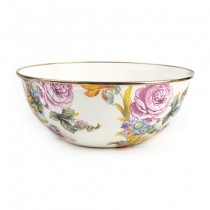 Buy the MacKenzie-Childs White Flower Market Bowl online at smithsofloughton.com