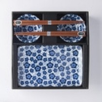 Buy the Made in Japan Sushi Set 4Pce Blue Plum online at smithsofloughton.com