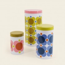 Buy the Orla Klely Canister Tins Set of 3 Atomic Flower Multi online at smithsofloughton.com