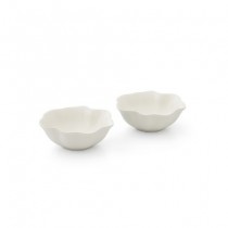 Buy the Portmeirion Sophie Conran for Portmeirion Floret Small Serving Bowls Creamy White online at smithsofloughton.com