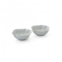 Buy the Portmeirion Sophie Conran for Portmeirion Set of 2 Floret Small Serving Bowls Dove Grey online at smithsofloughton.com 
