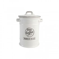 Buy the Pride Of Place Coffee Canister Old White online at smithsofloughton.com