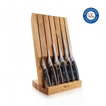 Buy the Robert Welch PRO Angle Oak Knife Block Set 7P online at smithsofloughton.com