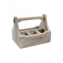 Buy the T&G Nordic 4 Compartment Table Caddy White online at smithsofloughton.com