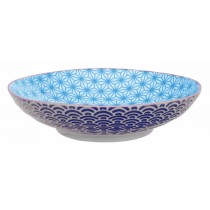 Buy the Tokyo Design Studio Star Wave Flat Bowl Turquoise online at smithsofloughton.com