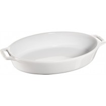 Buy this Staub Oval Baking Dish White 23cm online at smithsofloughton.com
