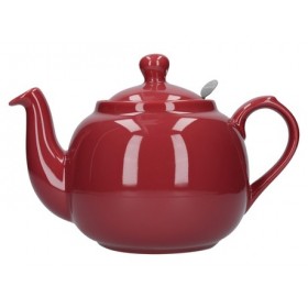 London Pottery Farmhouse Four Cup Filter Teapot Red