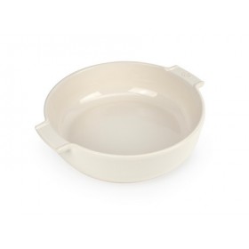 Appolia for Peugeot Round Ceramic Baking Dish Ecru 27cm
