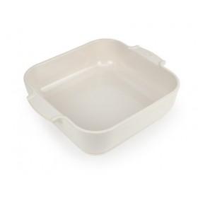 Appolia for Peugeot Square Ceramic Baking Dish Ecru 28cm