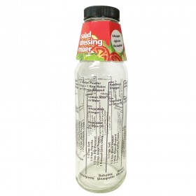 Glass Salad Dressing Mixer Bottle