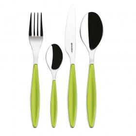 Guzzini Feeling 24-Piece Cutlery Set Apple Green