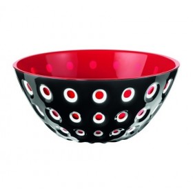 Guzzini Le Murrine Bowl Black Red 20cm