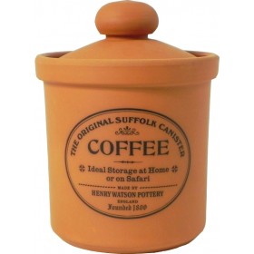 Henry Watson Original Suffolk Terracotta Rimmed Coffee Canister