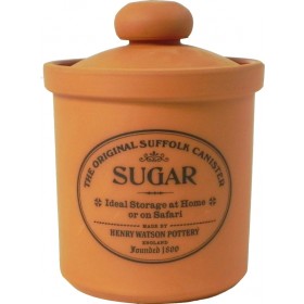 Henry Watson Original Suffolk Terracotta Rimmed Sugar Canister