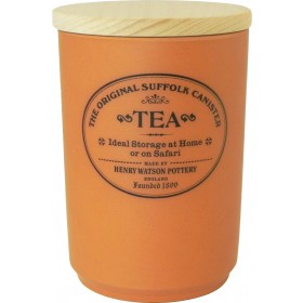 Henry Watson Original Suffolk Terracotta Tea Canister Beech Lid