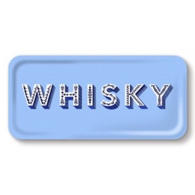 Jamida Word Collection Whisky Blue Tray 32cm