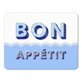 Jamida Word Collection Bon Appétit Blue Placemat 38cm