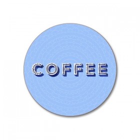 Jamida Word Collection Coffee Drinks Coaster