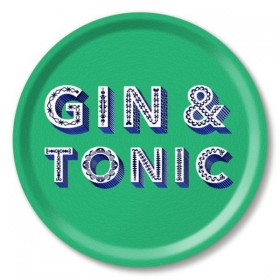 Jamida Word Collection Gin & Tonic Green Tray 31cm