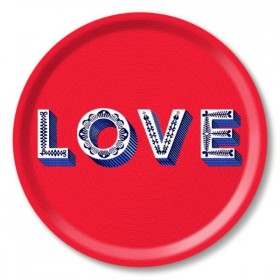 Jamida Word Collection Love Tray Red 31cm