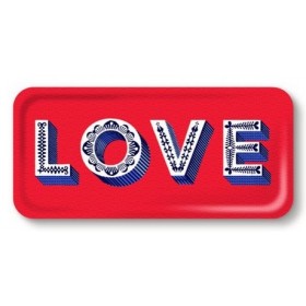 Jamida Word Collection Love Red Tray 32cm