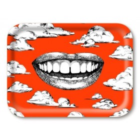 Jamida Michael Angove Fabulous Smile Red Tray 27cm