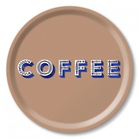 Jamida Word Collection Coffee Tray Brown 31cm