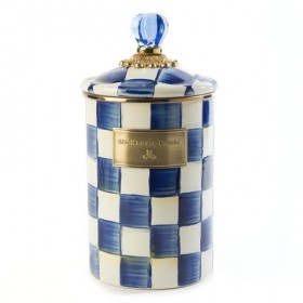 MacKenzie Childs Royal Check Canister Large