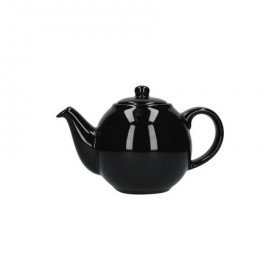 London Pottery Company Globe Two Cup Teapot Gloss Black