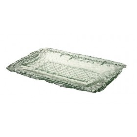 Parlane International Platter Weave Clear Recycled Glass 350mm