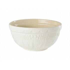 The Pantry Ceramic Mixing Bowl White 24cm