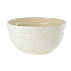 The Pantry Ceramic Mixing Bowl White 27cm