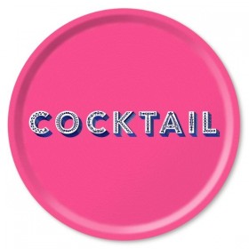 Jamida Word Collection Cocktail Pink Tray 46cm