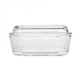 Kitchen Craft Glass Covered Butter Dish
