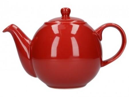 London Pottery Company Globe Four Cup Teapot Red