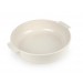 Appolia for Peugeot Round Ceramic Baking Dish Ecru 34cm