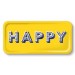 Jamida Word Collection Happy Yellow Tray 32cm