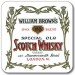 Customworks William Brown's Whisky Drinks Coaster