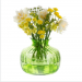 Dartington Crystal Cushion Lime Green Vase