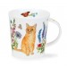 Buy the Dunoon Lomond Mug Floral Cats Ginger online at smithsofloughton.com
