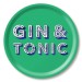 Jamida Word Collection Gin & Tonic Green Tray 31cm