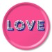 Jamida Word Collection Love Bright Pink Tray 31cm
