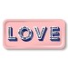 Jamida Word Collection Love Pink Tray 32cm