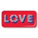 Jamida Word Collection Love Red Tray 32cm